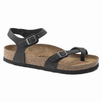 Sandále Birkenstock Taormina Oiled Kozene Damske Čierne | SK 185PJJ
